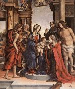 LIPPI, Filippino The Marriage of St Catherine gwt china oil painting artist